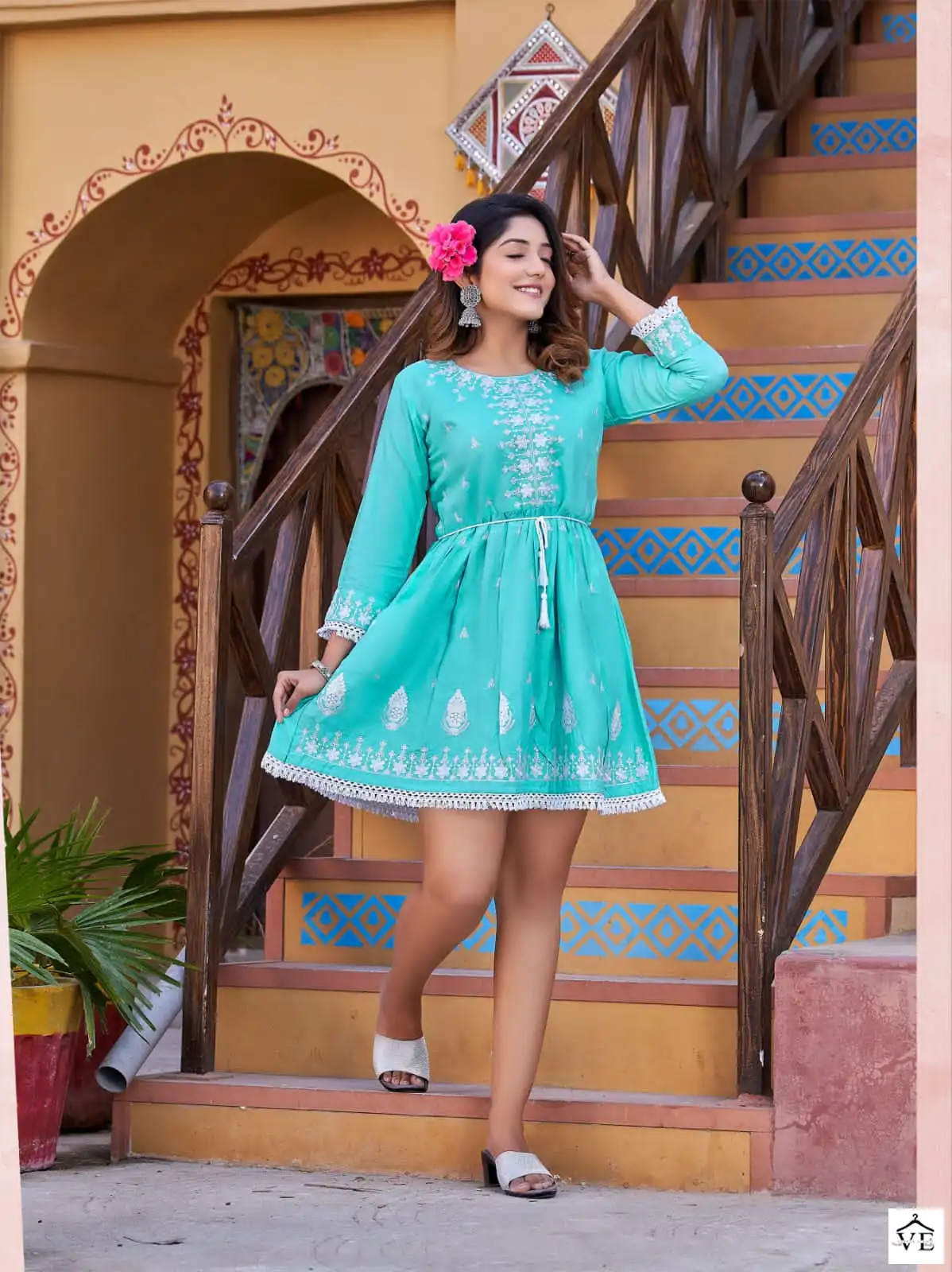 Ossm Cherry Vol 2 Rayon 14Kg Slub Wholesale Kurti Catalog — Wholesale Kurtis, MPA wholesale from Surat - Gallery Image 3