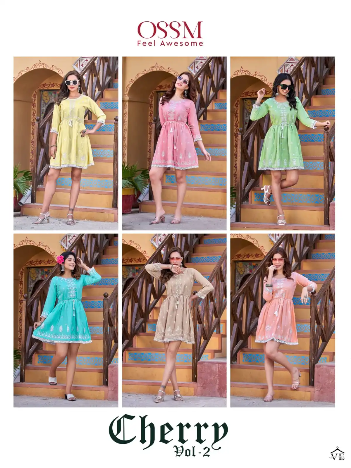 Ossm Cherry Vol 2 Rayon 14Kg Slub Wholesale Kurti Catalog — Wholesale Kurtis, MPA wholesale from Surat — view 7