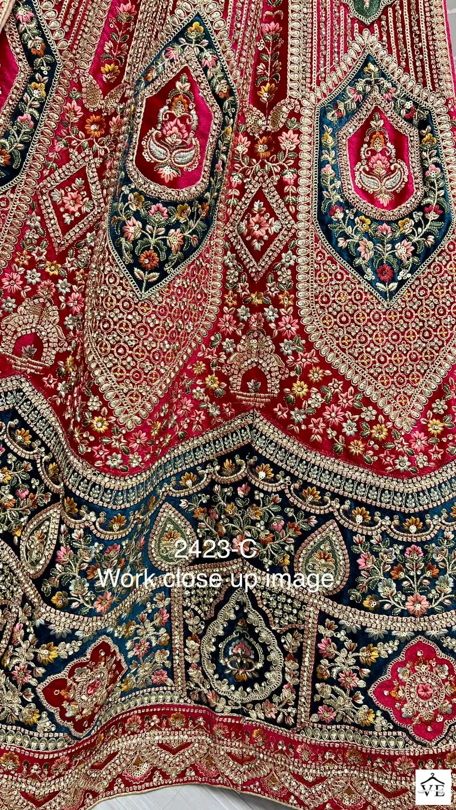 Arya 2423 Velvet Wholesale Bridal Lehenga Catalog — Wholesale Lehenga, MPA wholesale from Surat — view 4