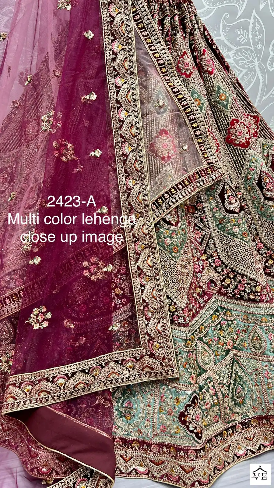 Arya 2423 Velvet Wholesale Bridal Lehenga Catalog — Wholesale Lehenga, MPA wholesale from Surat — view 8