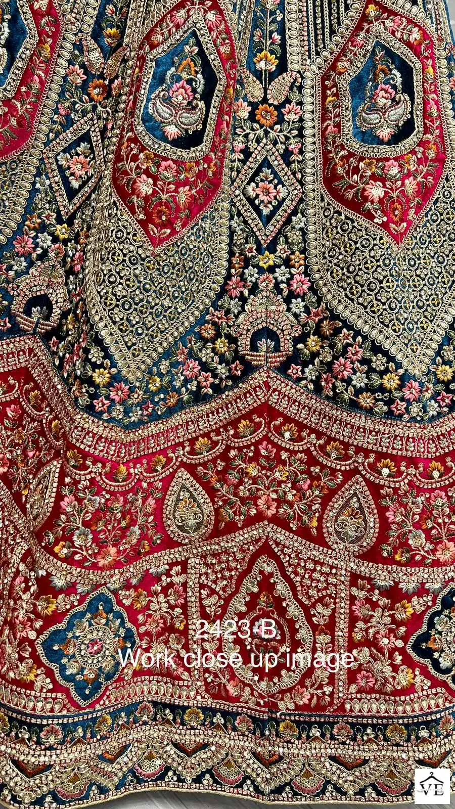 Arya 2423 Velvet Wholesale Bridal Lehenga Catalog — Wholesale Lehenga, MPA wholesale from Surat — view 9