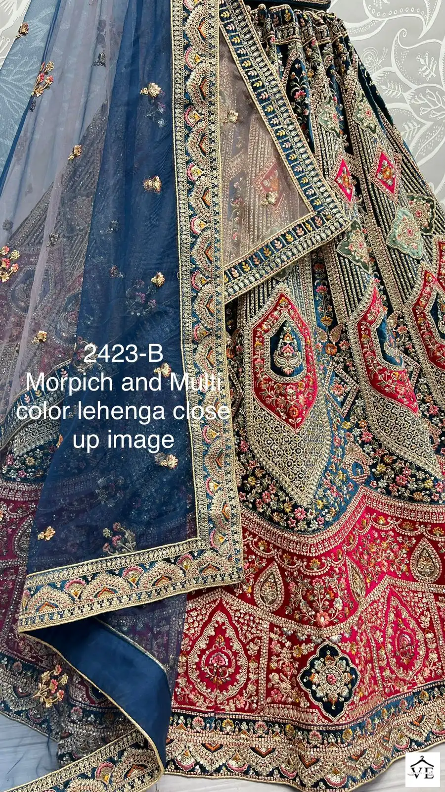 Arya 2423 Velvet Wholesale Bridal Lehenga Catalog — Wholesale Lehenga, MPA wholesale from Surat — view 3
