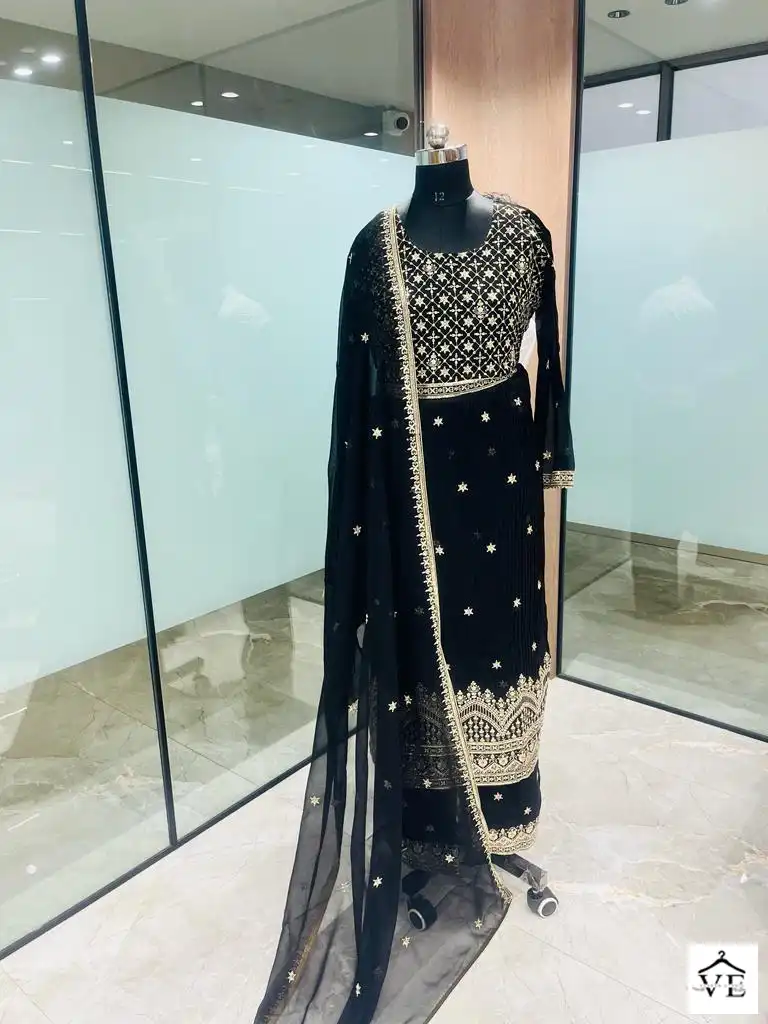 Utsav Suits Colour Chart 2 Georgette Wholesale Designer Suits Catalog — Wholesale Salwar Suits, MPA wholesale from Surat - Gallery Image 3