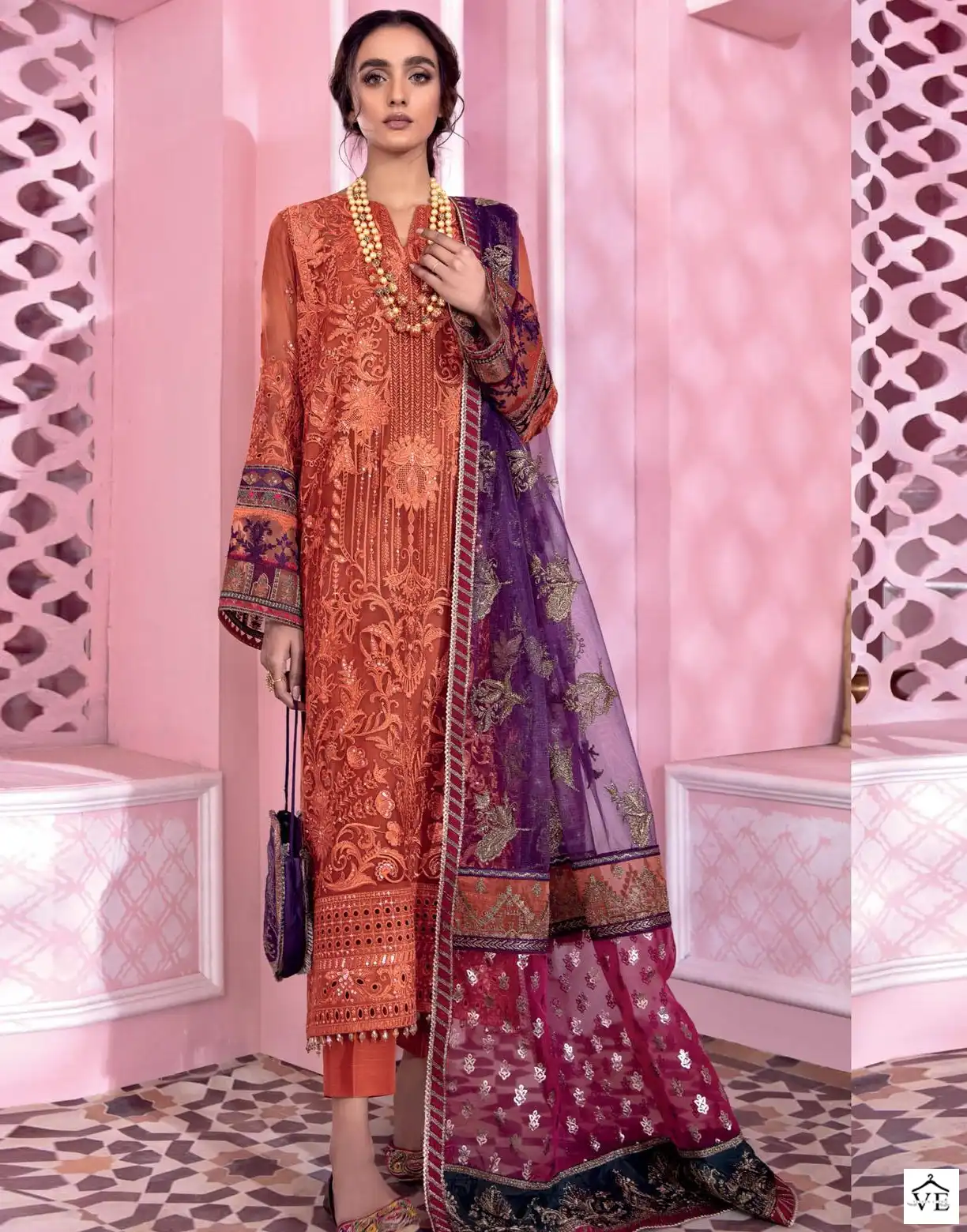 Fepic D-1289 Georgette Wholesale Pakistani Salwar Suit — Wholesale Salwar Suits, MPA wholesale from Surat — view 1