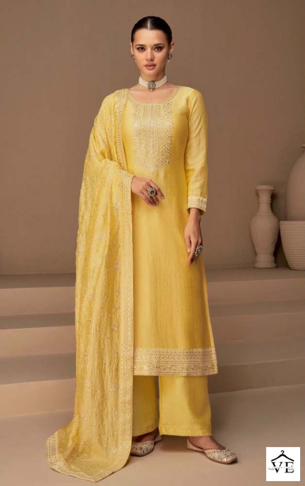 Aashirwad Dhaga Silk Wholesale Designer Salwar Suitr Catalog — Wholesale Salwar Suits, Aashirwad Creation wholesale from Surat - Gallery Image 3