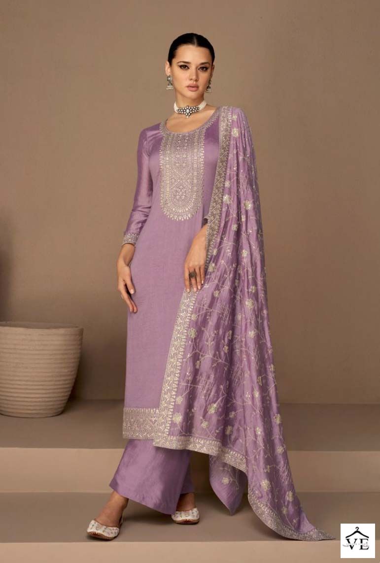 Aashirwad Dhaga Silk Wholesale Designer Salwar Suitr Catalog — Wholesale Salwar Suits, Aashirwad Creation wholesale from Surat - Gallery Image 4