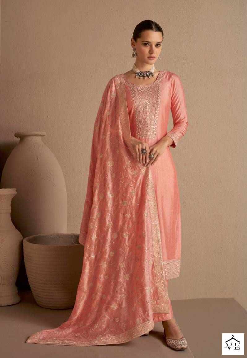 Aashirwad Dhaga Silk Wholesale Designer Salwar Suitr Catalog — Wholesale Salwar Suits, Aashirwad Creation wholesale from Surat - Gallery Image 6