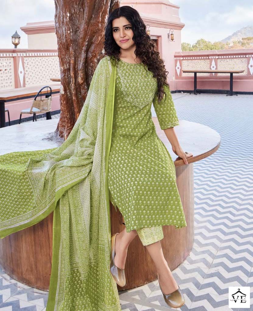 Ladies Flavour Dollar Vol 2 Cotton Wholesale Readymade Salwar Suitr Catalog — Wholesale Salwar Suits, MPA wholesale from Surat — view 1