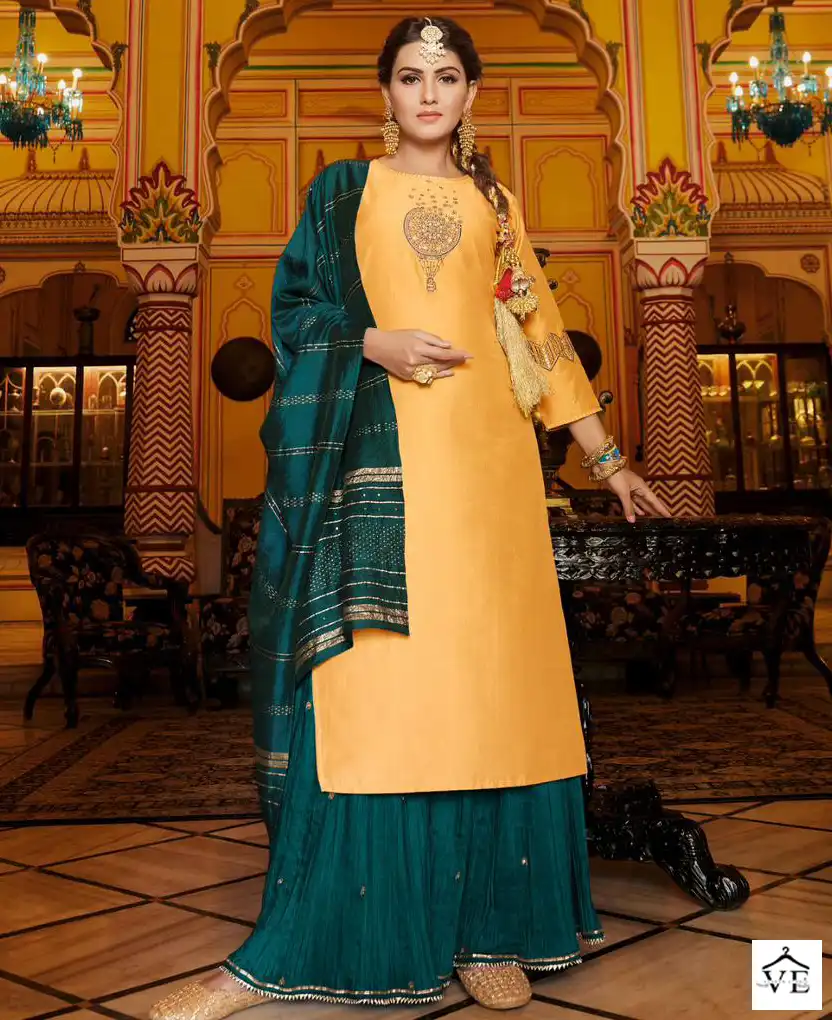 Koodee Devine-1 Heavy Chinon Wholesale Readymade Suits Catalog — Wholesale Salwar Suits, MPA wholesale from Surat — view 1