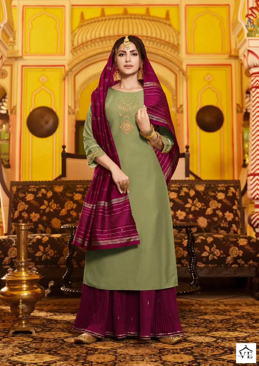 Koodee Devine-1 Heavy Chinon Wholesale Readymade Suits Catalog — Wholesale Salwar Suits, MPA wholesale from Surat - Gallery Image 3