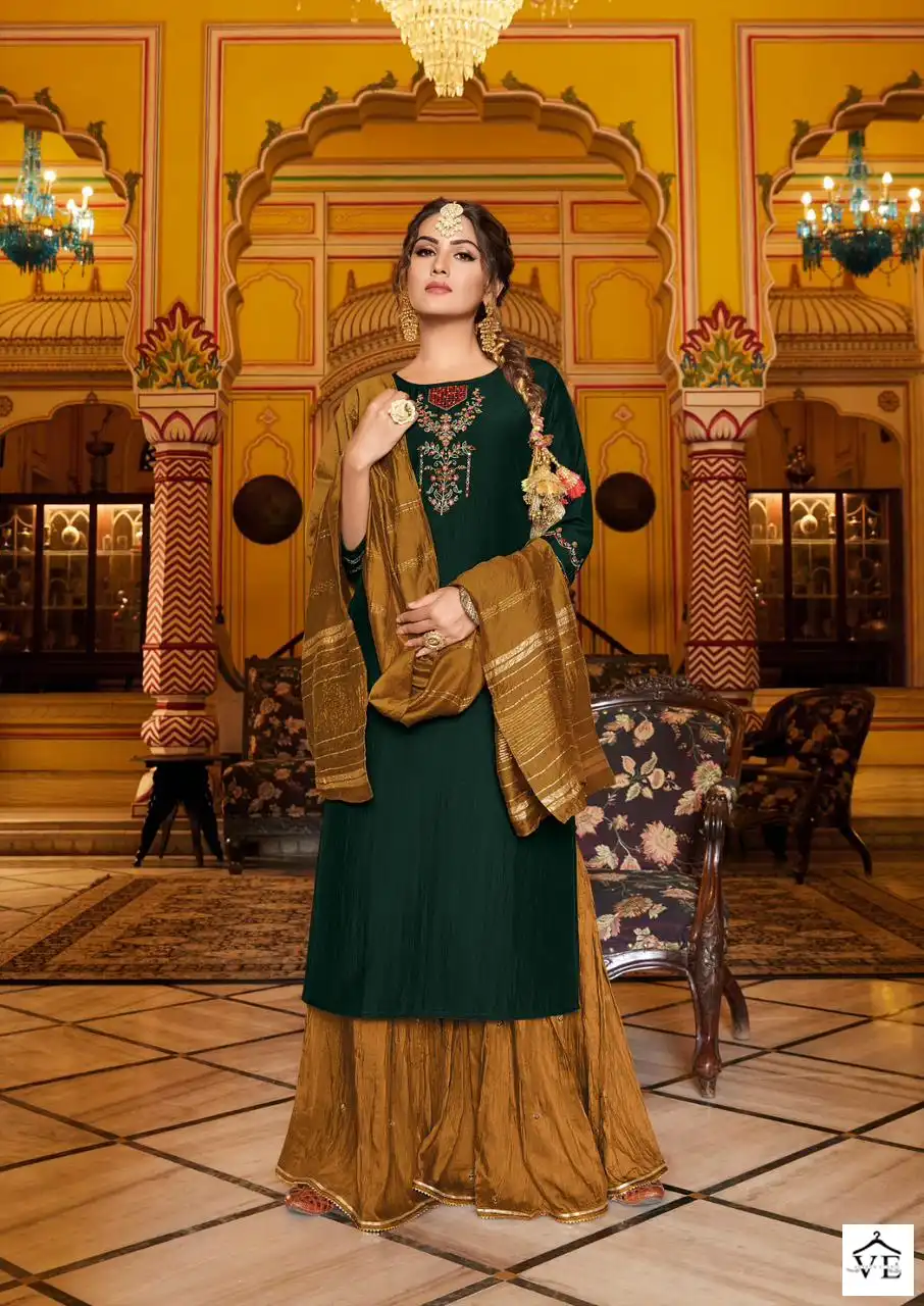 Koodee Devine-1 Heavy Chinon Wholesale Readymade Suits Catalog — Wholesale Salwar Suits, MPA wholesale from Surat - Gallery Image 5