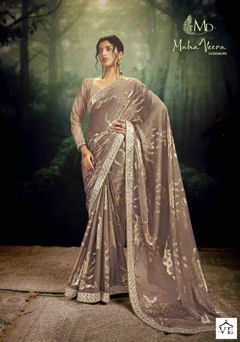 Mahaveera Elle Rangoli Jacquard Wholesale Designer Saree Catalog — Wholesale Sarees, MPA wholesale from Surat — view 5