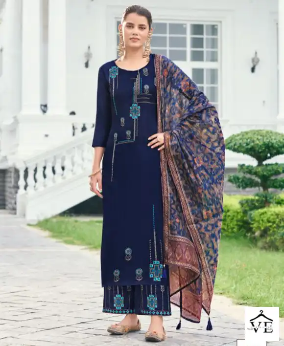 Sam & Tani Elora Pure Bsy Chinon Parampara Silk Wholesale Readymade Salwar Suit Catalog — Wholesale Salwar Suits, MPA wholesale from Surat — view 1
