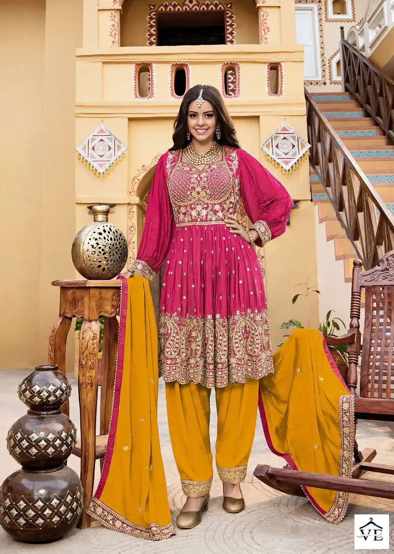 Your Choice Emaar Heavy Chinon Wholesale Readymade Suits Catalog — Wholesale Salwar Suits, MPA wholesale from Surat - Gallery Image 3