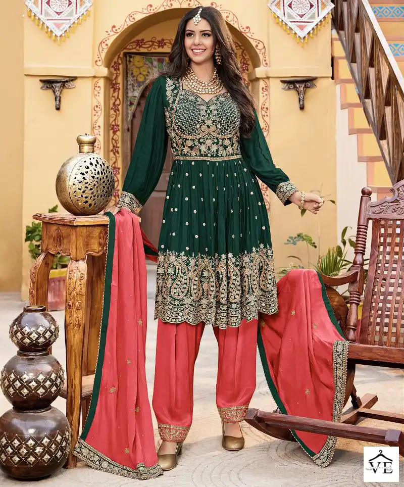 Your Choice Emaar Heavy Chinon Wholesale Readymade Suits Catalog — Wholesale Salwar Suits, MPA wholesale from Surat — view 1