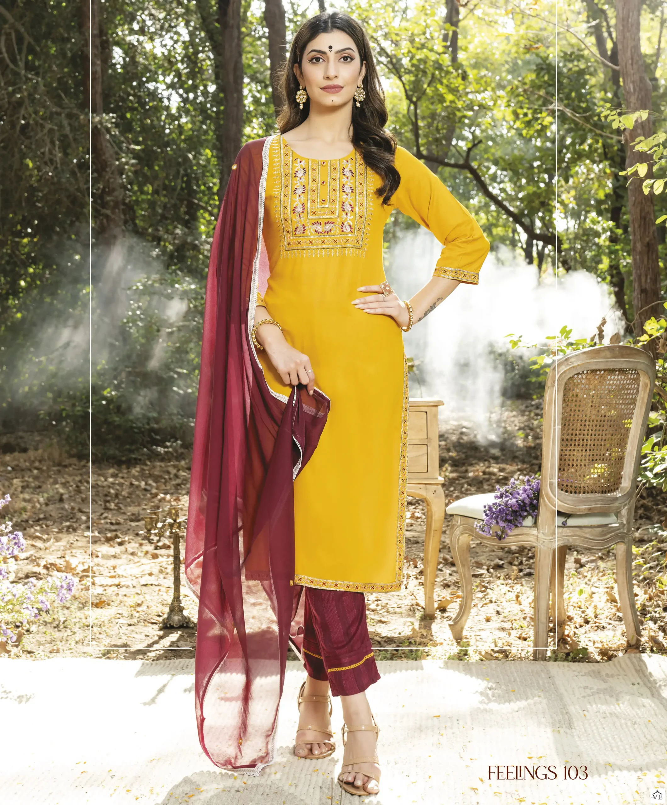 Kiana Feelings Bombay Embroidery Work Wholesale Readymade Suits Catalog — Wholesale Salwar Suits, MPA wholesale from Surat — view 1