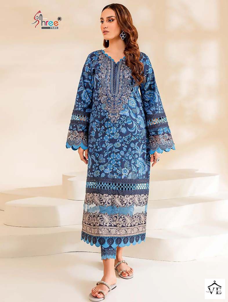 Shree Fabs Firdous Exclusive Collection Remix Cotton Wholesale Pakistani Salwar Suit Catalog — Wholesale Salwar Suits, MPA wholesale from Surat - Gallery Image 3