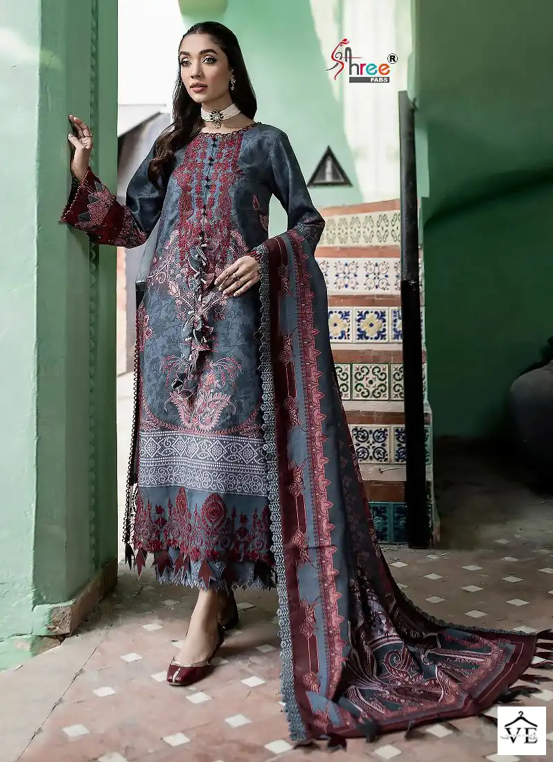 Shree Fabs Firdous Exclusive Collection Vol-26 Pure Cotton Wholesale Pakistani Salwar Suit Catalog — Wholesale Salwar Suits, MPA wholesale from Surat - Gallery Image 5