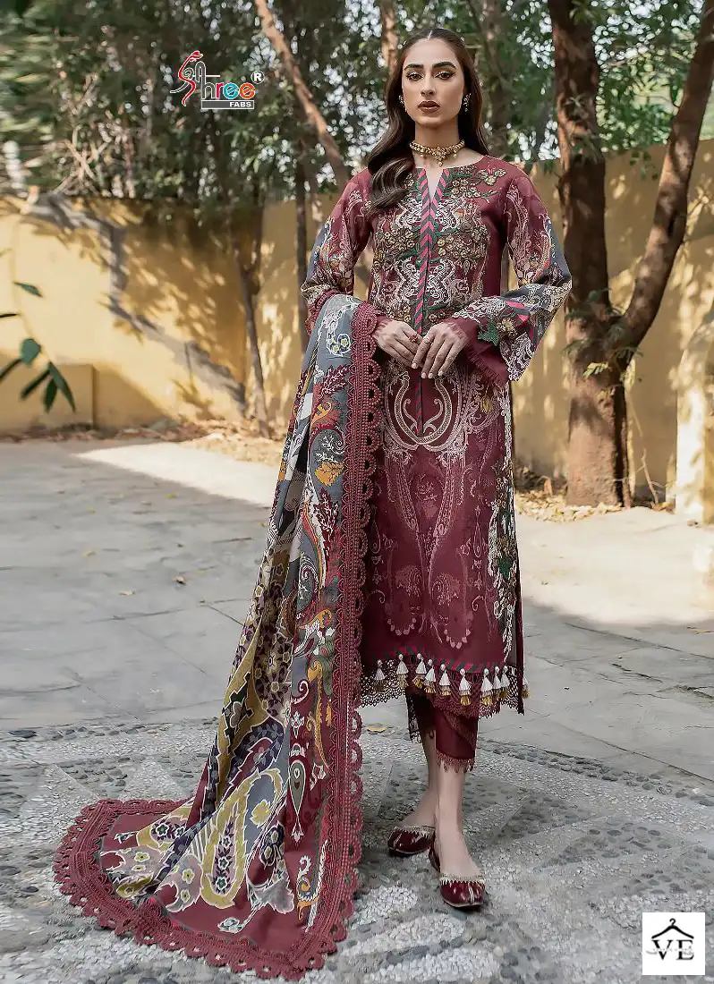 Shree Fabs Firdous Exclusive Collection Vol-26 Pure Cotton Wholesale Pakistani Salwar Suit Catalog — Wholesale Salwar Suits, MPA wholesale from Surat - Gallery Image 7