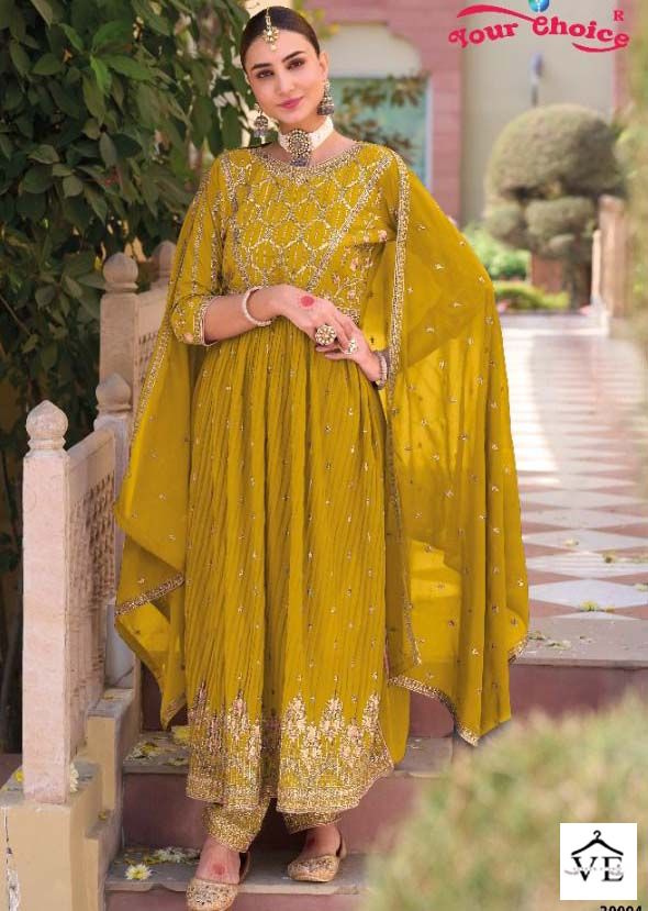 Your Choice Fiza Georgette Wholesale Designer Salwar Suit Catalog — Wholesale Salwar Suits, MPA wholesale from Surat — view 3