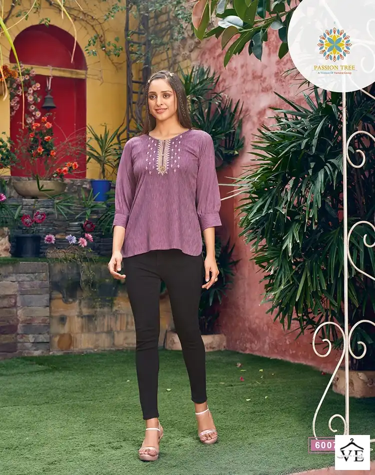Passion Tree Flair Fiesta Vol 1 Fancy Rayon Wholesale Tunic Catalog — Wholesale Kurtis, MPA wholesale from Surat - Gallery Image 9
