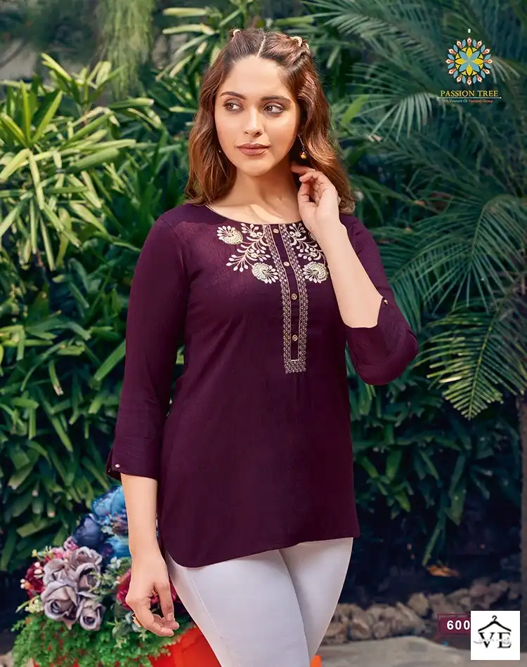 Passion Tree Flair Fiesta Vol 1 Fancy Rayon Wholesale Tunic Catalog — Wholesale Kurtis, MPA wholesale from Surat - Gallery Image 10