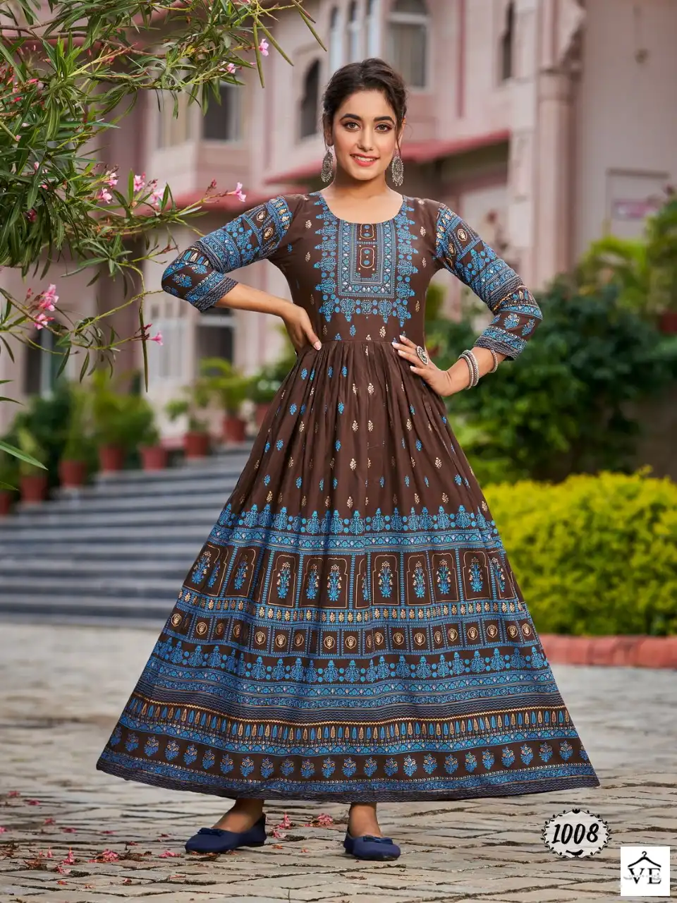 Banwery Flora 14Kg Rayon Wholesale Gown Catalog — Wholesale Kurtis, Banwery wholesale from Surat - Gallery Image 3