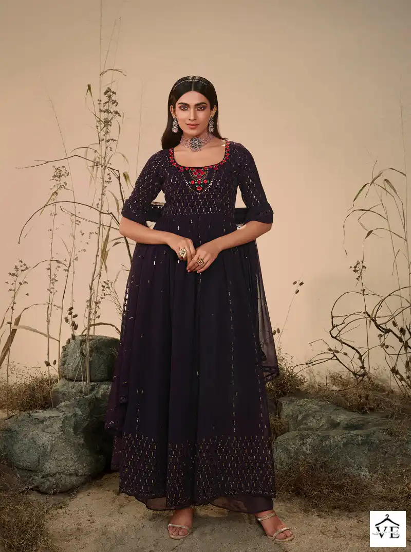 Shubhkala Flory Vol 27 Georgette Wholesale Designer Readymade Suit Catalog — Wholesale Salwar Suits, MPA wholesale from Surat - Gallery Image 2