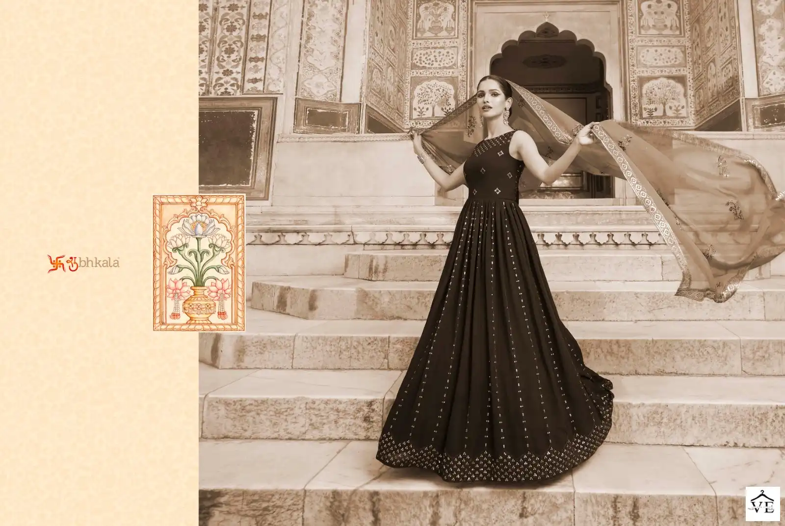Shubhkala Flory Vol 29 Georgette Wholesale Gown With Dupatta Catalog — Wholesale Salwar Suits, MPA wholesale from Surat - Gallery Image 8