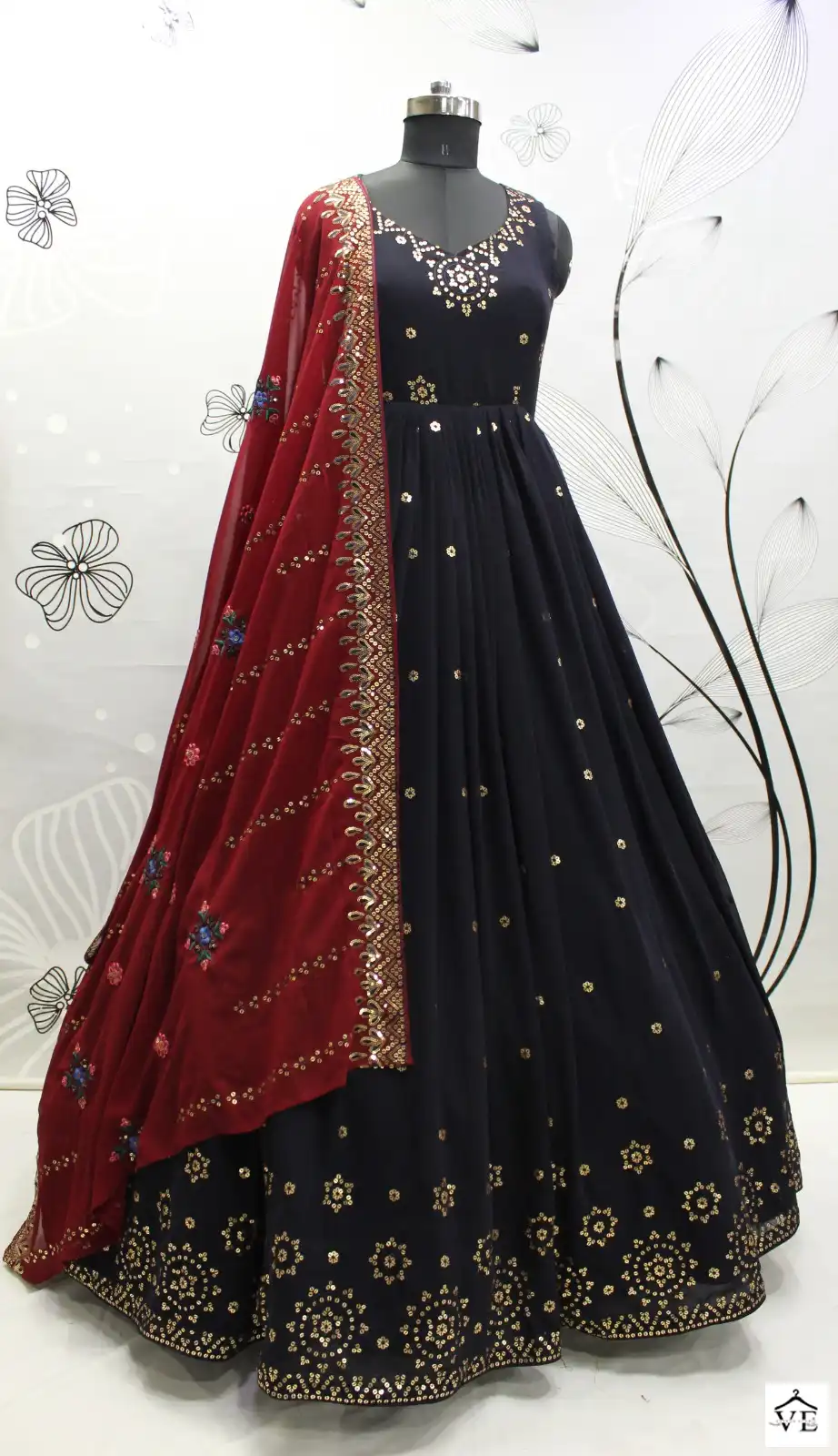 Shubhkala Flory Vol 29 Georgette Wholesale Gown With Dupatta Catalog — Wholesale Salwar Suits, MPA wholesale from Surat - Gallery Image 11