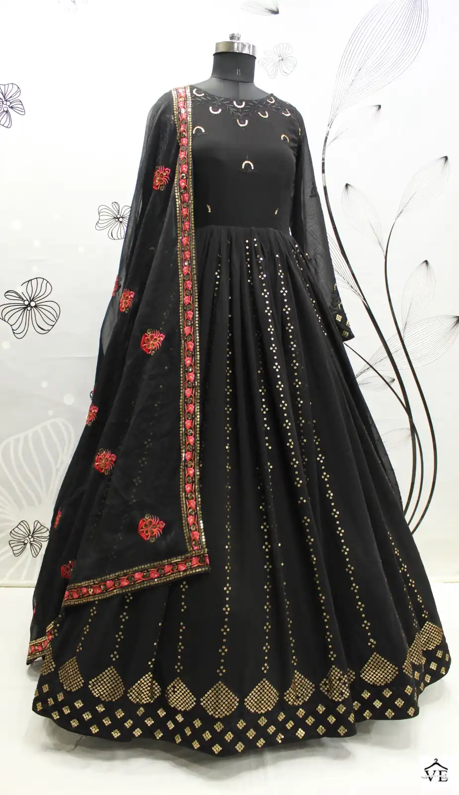 Shubhkala Flory Vol 29 Georgette Wholesale Gown With Dupatta Catalog — Wholesale Salwar Suits, MPA wholesale from Surat - Gallery Image 10