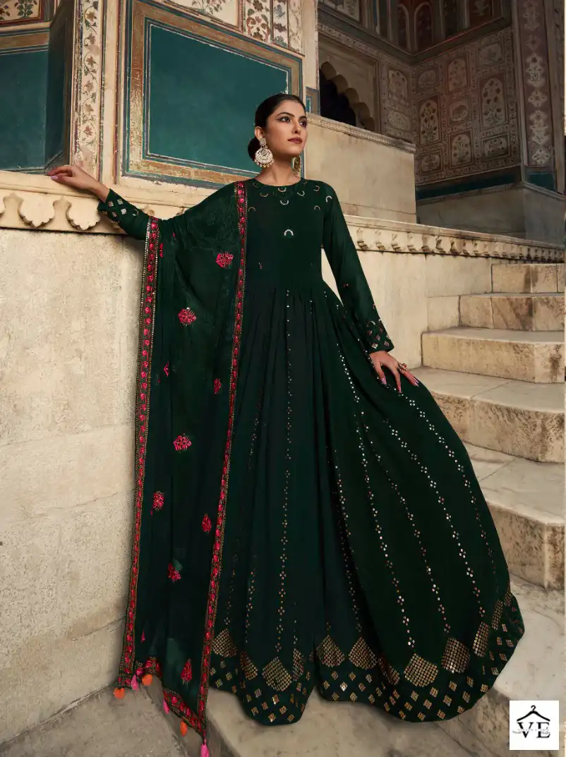 Shubhkala Flory Vol 29 Georgette Wholesale Gown With Dupatta Catalog — Wholesale Salwar Suits, MPA wholesale from Surat - Gallery Image 5