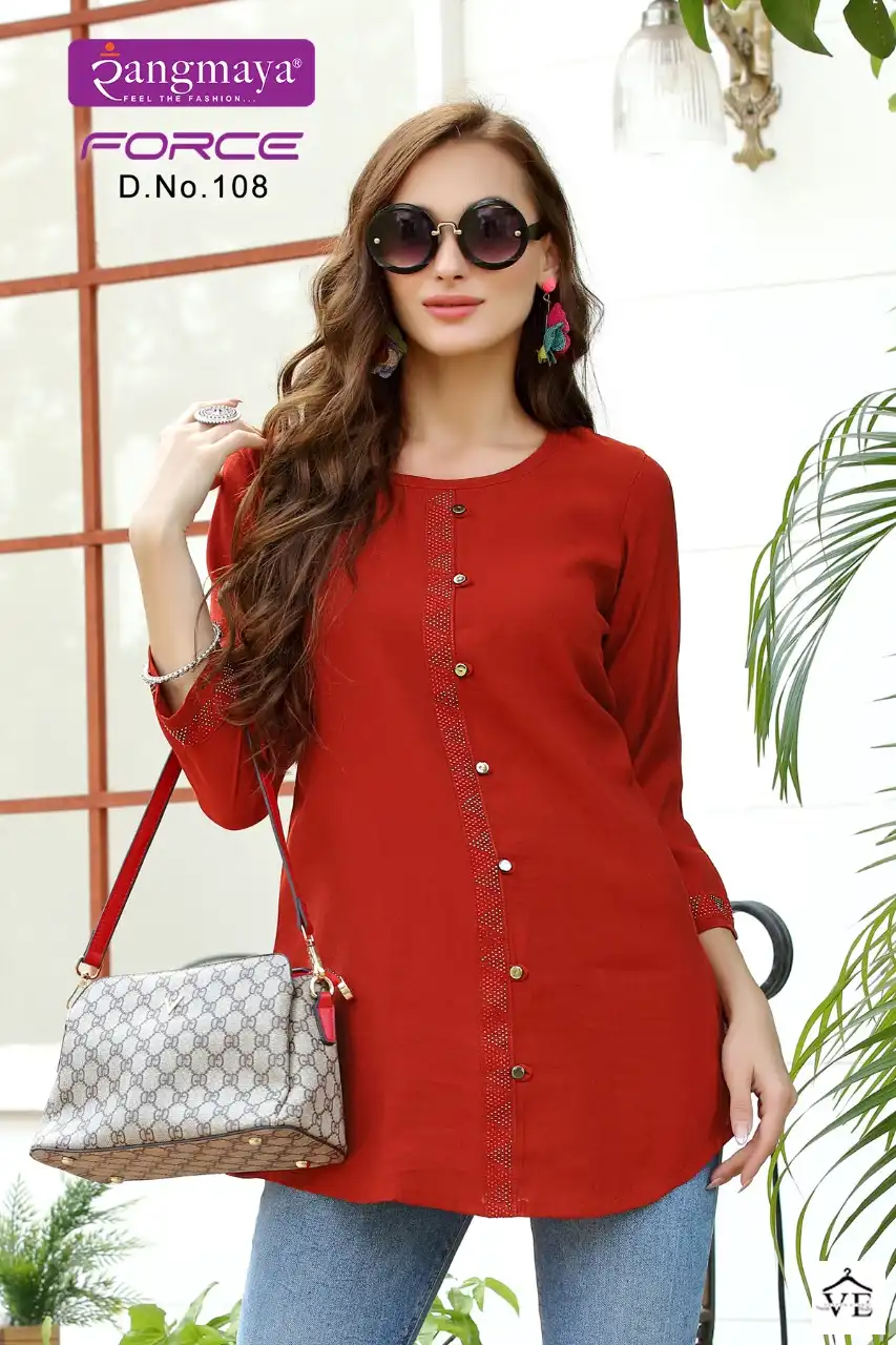 Vardan Ethnic Force Fancy Wholesale Short Tops Catalog — Wholesale Kurtis, MPA wholesale from Surat — view 3