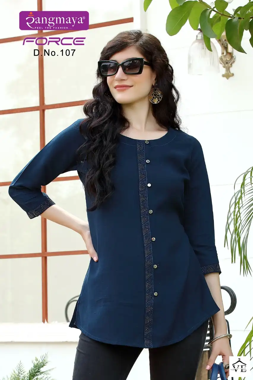 Vardan Ethnic Force Fancy Wholesale Short Tops Catalog — Wholesale Kurtis, MPA wholesale from Surat — view 4