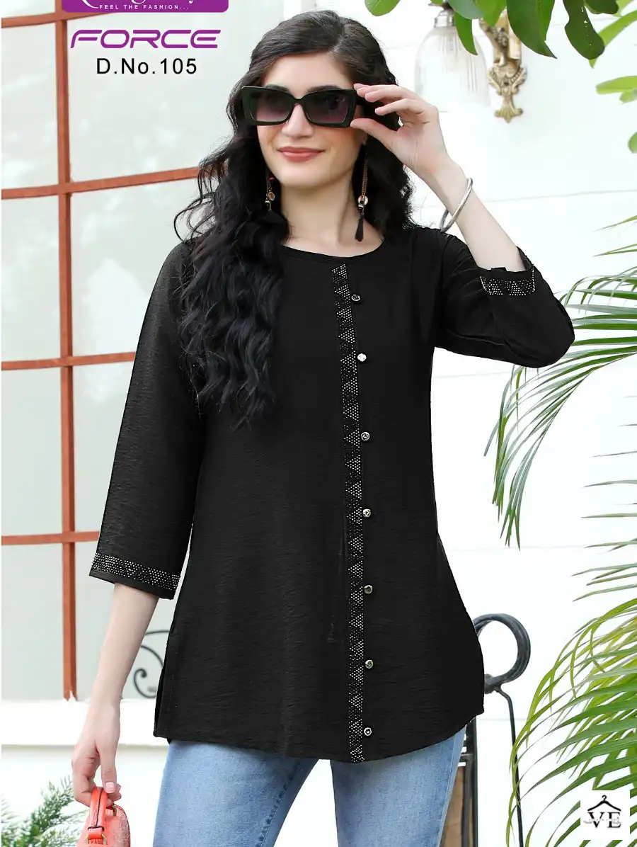 Vardan Ethnic Force Fancy Wholesale Short Tops Catalog — Wholesale Kurtis, MPA wholesale from Surat — view 1