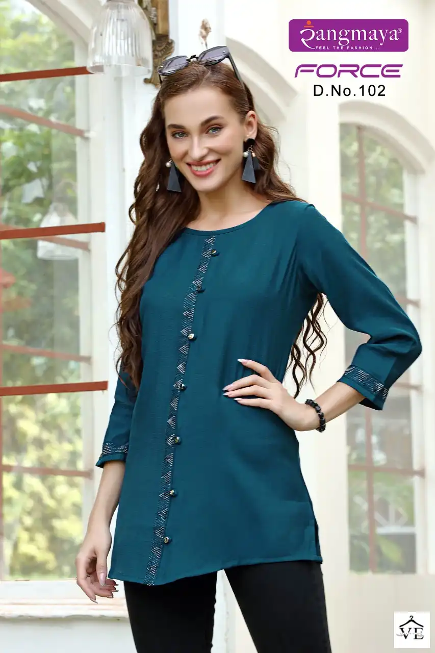 Vardan Ethnic Force Fancy Wholesale Short Tops Catalog — Wholesale Kurtis, MPA wholesale from Surat — view 6