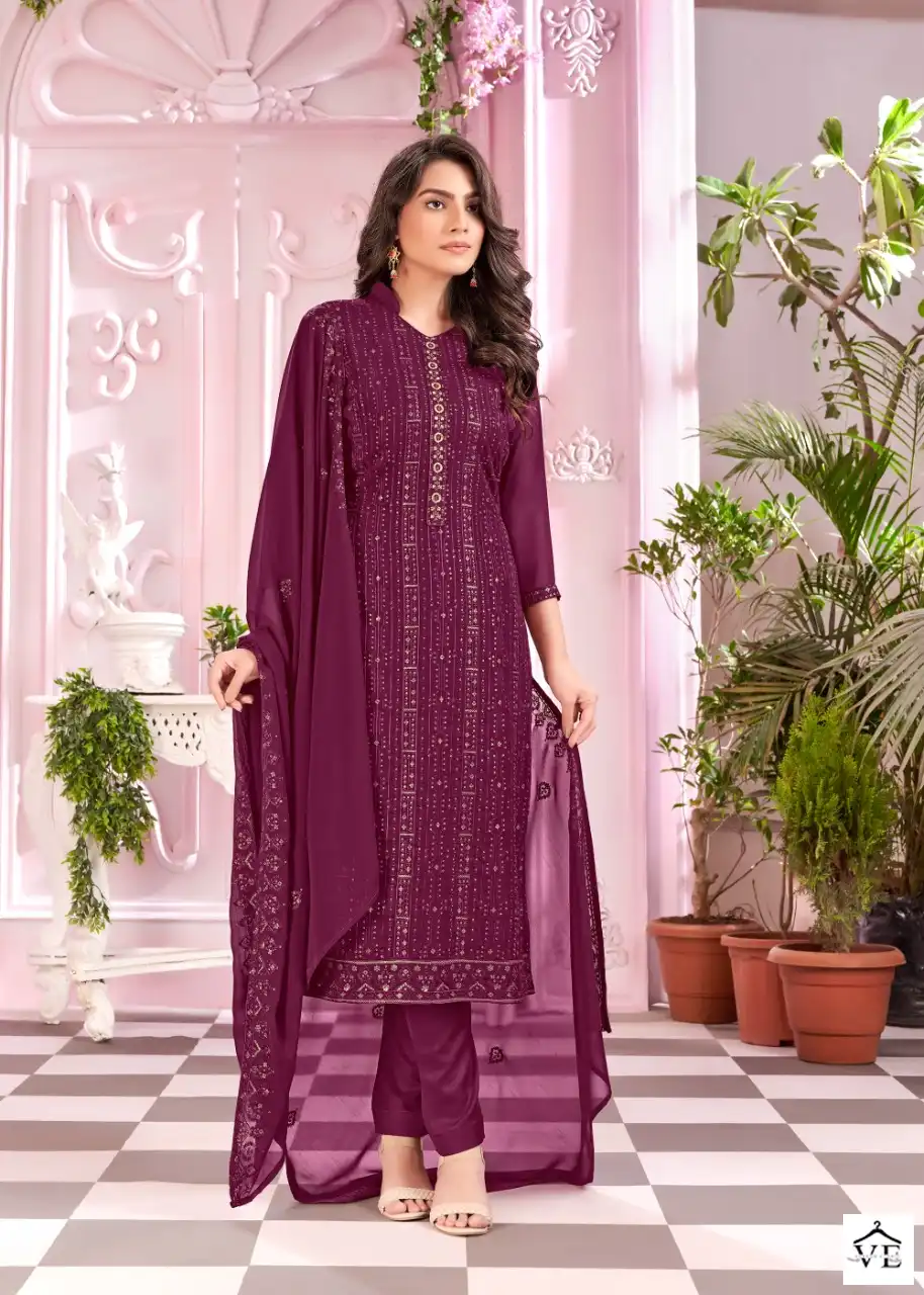 Bela Fanaa Faux Georgette Wholesale Wedding Salwar Suit Catalog — Wholesale Salwar Suits, MPA wholesale from Surat - Gallery Image 5