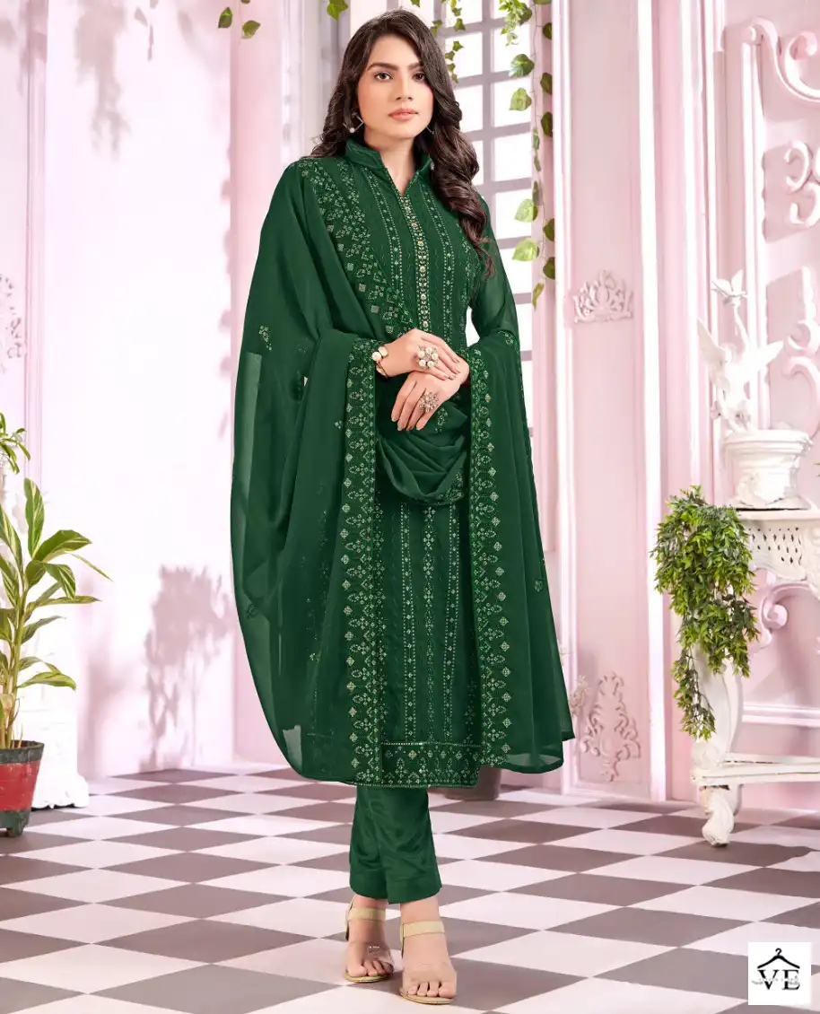 Bela Fanaa Faux Georgette Wholesale Wedding Salwar Suit Catalog — Wholesale Salwar Suits, MPA wholesale from Surat — view 1