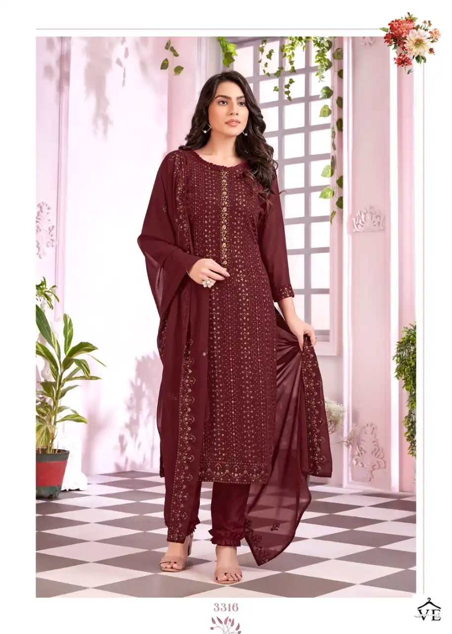 Bela Fanaa Faux Georgette Wholesale Wedding Salwar Suit Catalog — Wholesale Salwar Suits, MPA wholesale from Surat - Gallery Image 2