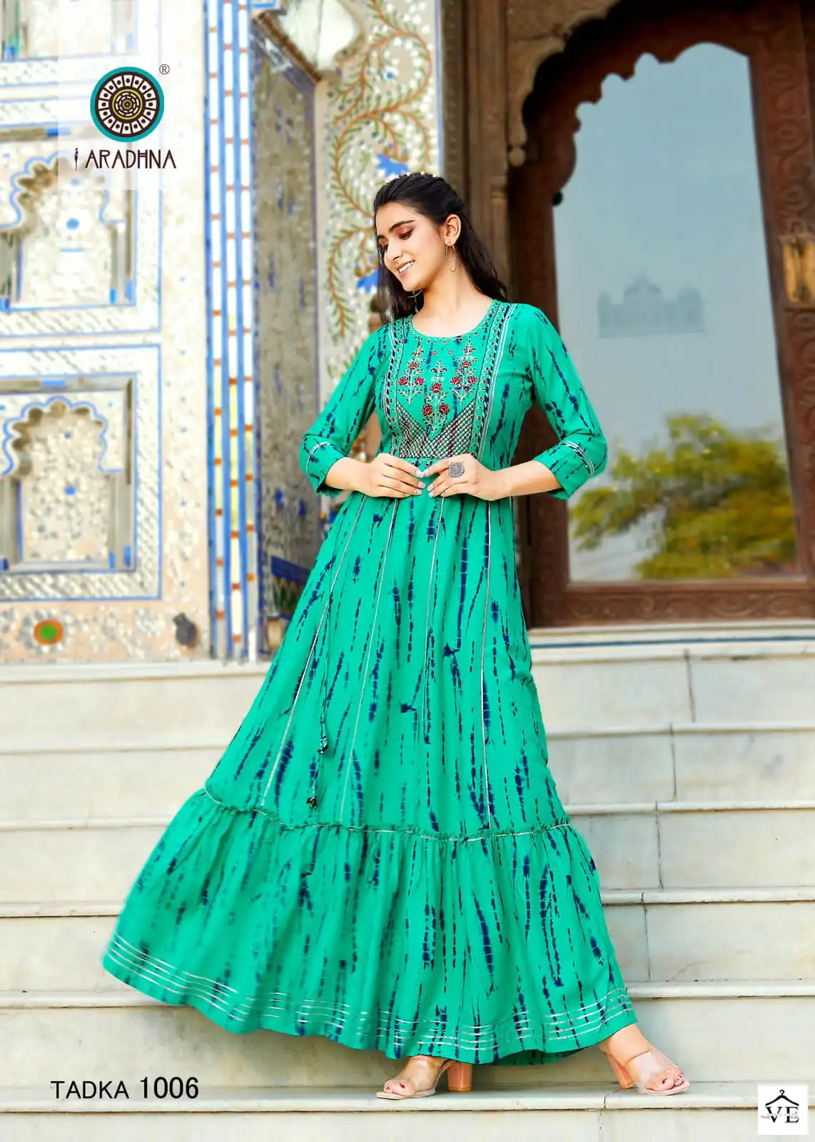 Aradhna Fashion Tadka Vol 1 Shibori Rayon Wholesale Kurti Catalog — Wholesale Kurtis, MPA wholesale from Surat - Gallery Image 3