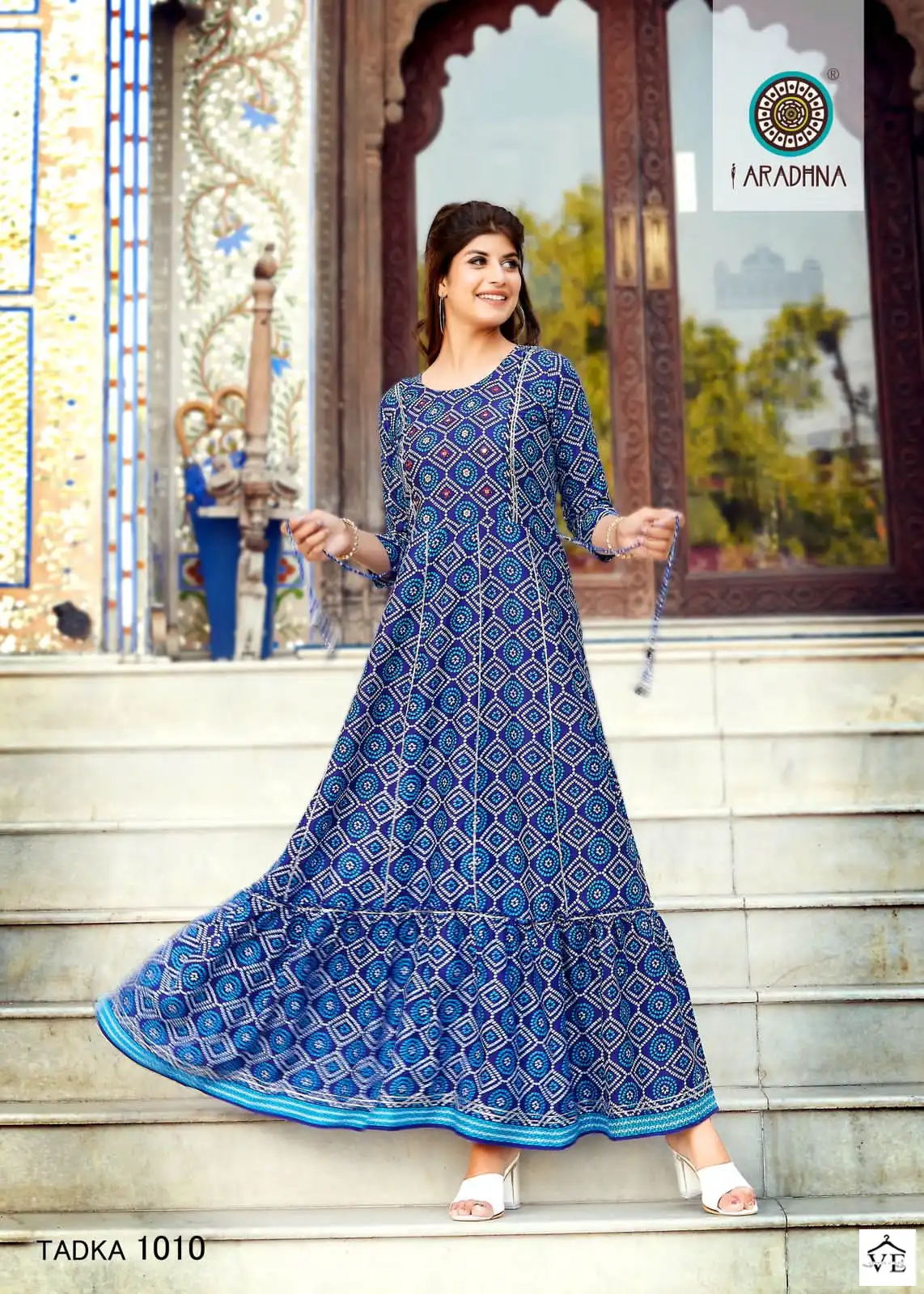 Aradhna Fashion Tadka Vol 1 Shibori Rayon Wholesale Kurti Catalog — Wholesale Kurtis, MPA wholesale from Surat - Gallery Image 5