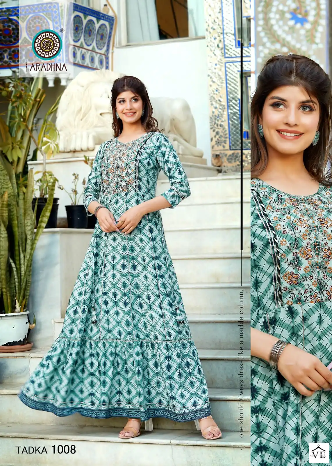 Aradhna Fashion Tadka Vol 1 Shibori Rayon Wholesale Kurti Catalog — Wholesale Kurtis, MPA wholesale from Surat - Gallery Image 6