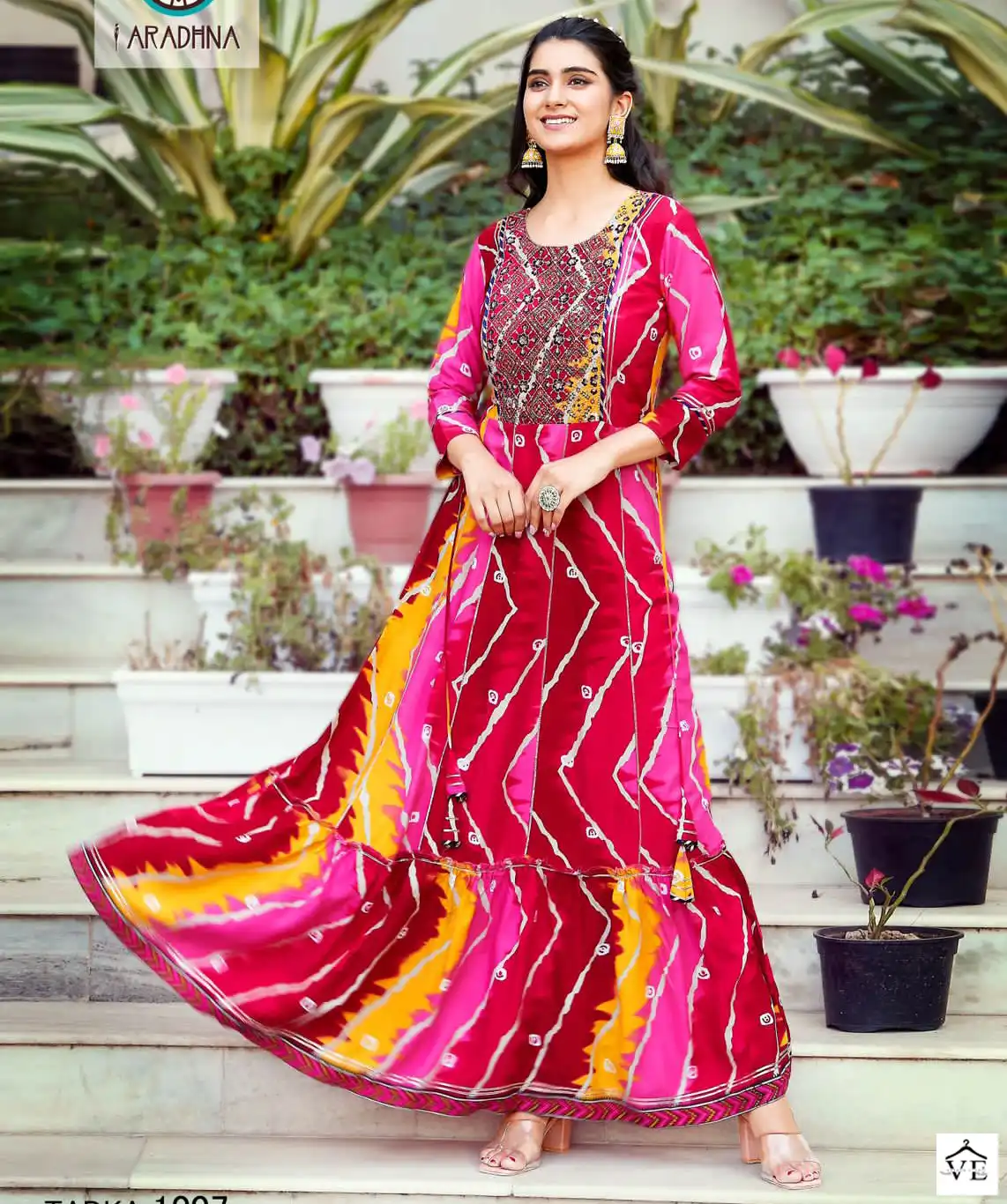 Aradhna Fashion Tadka Vol 1 Shibori Rayon Wholesale Kurti Catalog — Wholesale Kurtis, MPA wholesale from Surat — view 1