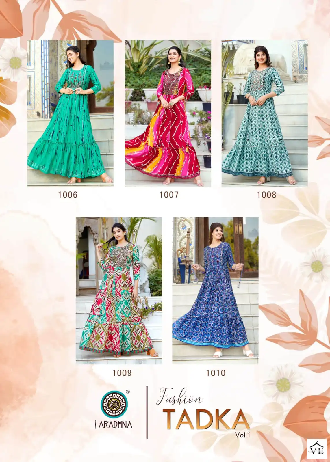 Aradhna Fashion Tadka Vol 1 Shibori Rayon Wholesale Kurti Catalog — Wholesale Kurtis, MPA wholesale from Surat - Gallery Image 11