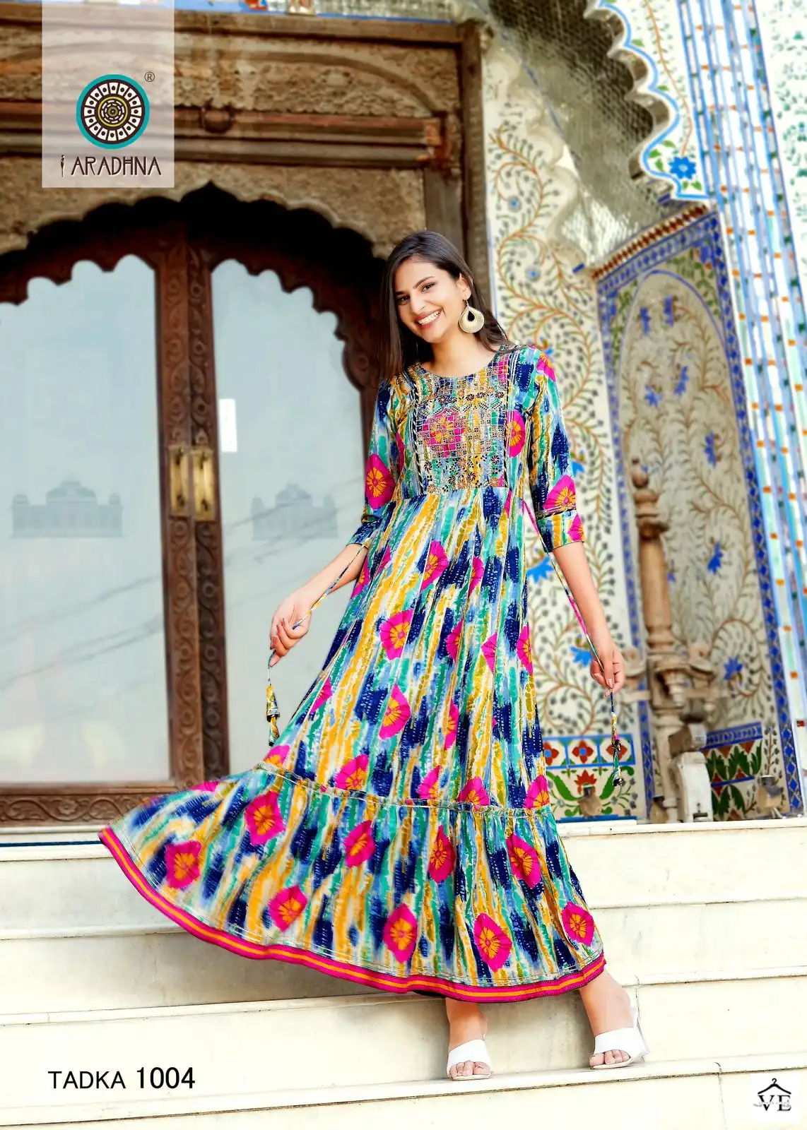 Aradhna Fashion Tadka Vol 1 Shibori Rayon Wholesale Kurti Catalog — Wholesale Kurtis, MPA wholesale from Surat - Gallery Image 9
