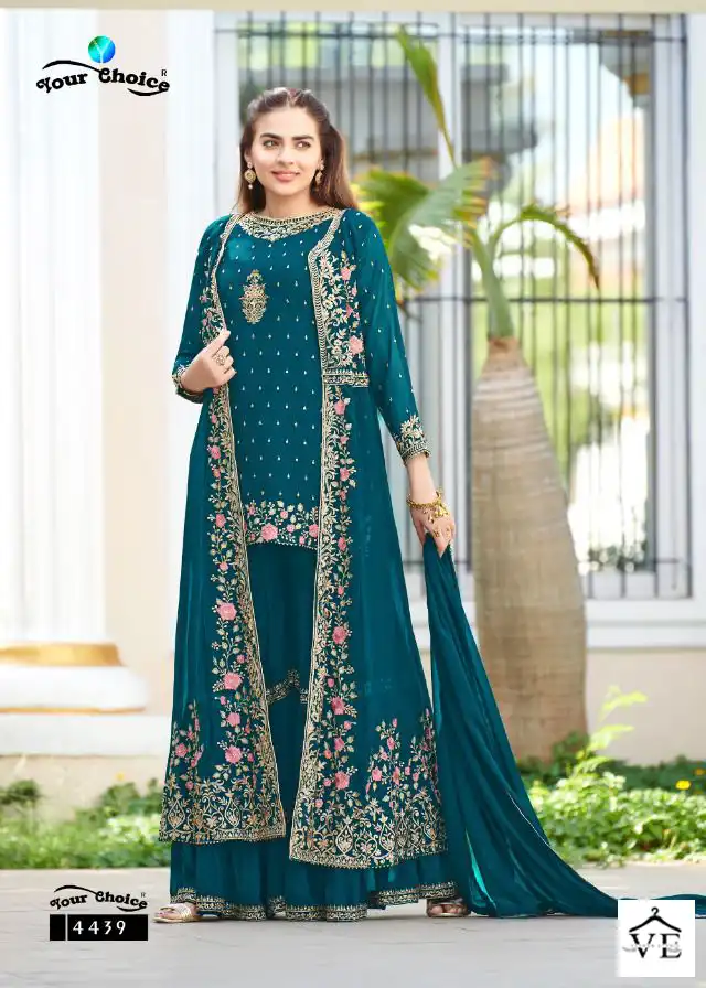 Your Choice Fashionista-3 Blooming Georgette Wholesale Short Nyra With Shrurg Catalog — Wholesale Salwar Suits, MPA wholesale from Surat - Gallery Image 5