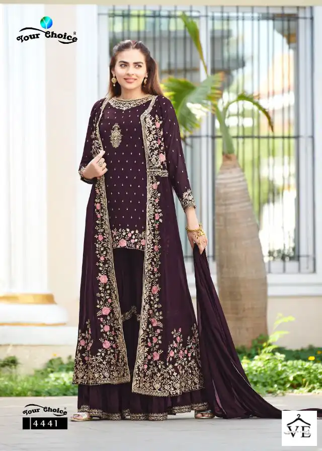 Your Choice Fashionista-3 Blooming Georgette Wholesale Short Nyra With Shrurg Catalog — Wholesale Salwar Suits, MPA wholesale from Surat - Gallery Image 2