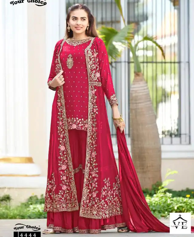 Your Choice Fashionista-3 Blooming Georgette Wholesale Short Nyra With Shrurg Catalog — Wholesale Salwar Suits, MPA wholesale from Surat — view 1