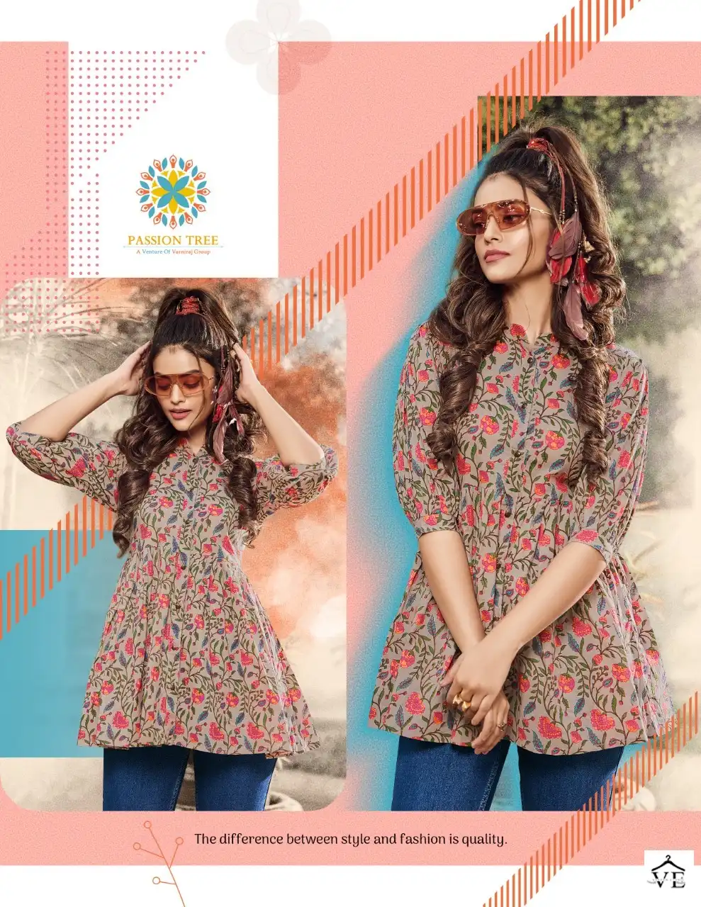 Passion Tree Flair Cotto Vol 1 Cotton Wholesale Tunics Catalog — Wholesale Kurtis, MPA wholesale from Surat - Gallery Image 2