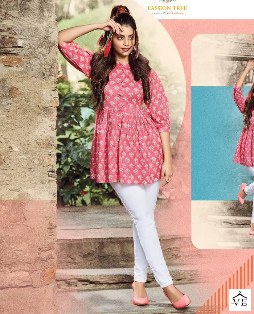 Passion Tree Flair Cotto Vol 1 Cotton Wholesale Tunics Catalog — Wholesale Kurtis, MPA wholesale from Surat — view 1